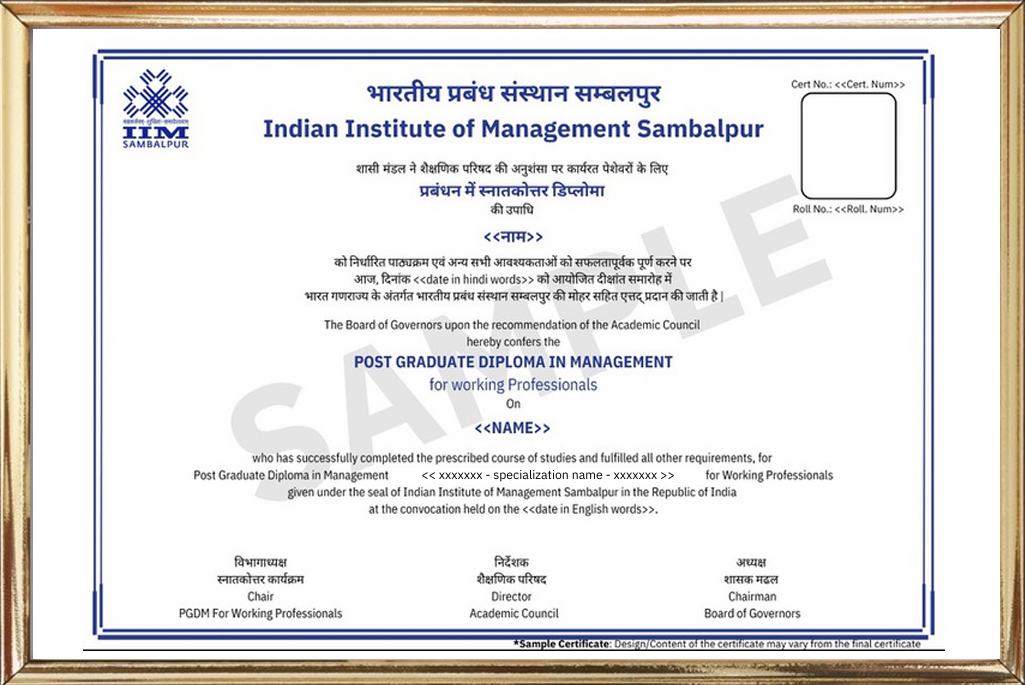 Certificate of Completion